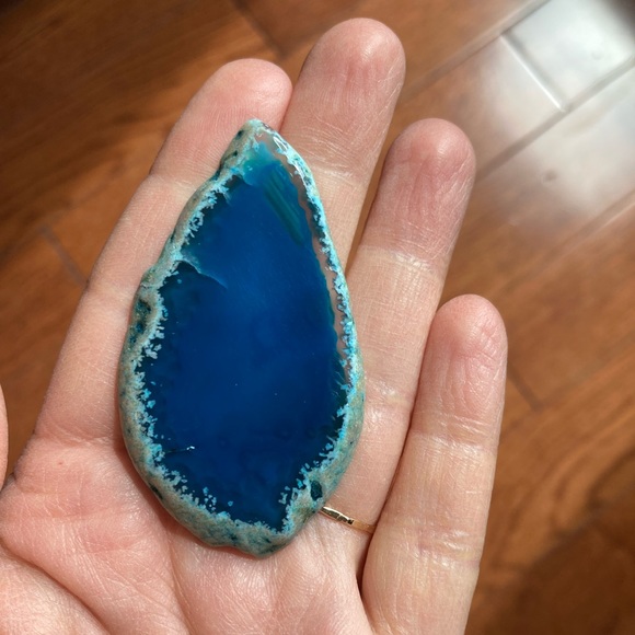 Blue Agate Slice - Picture 3 of 7